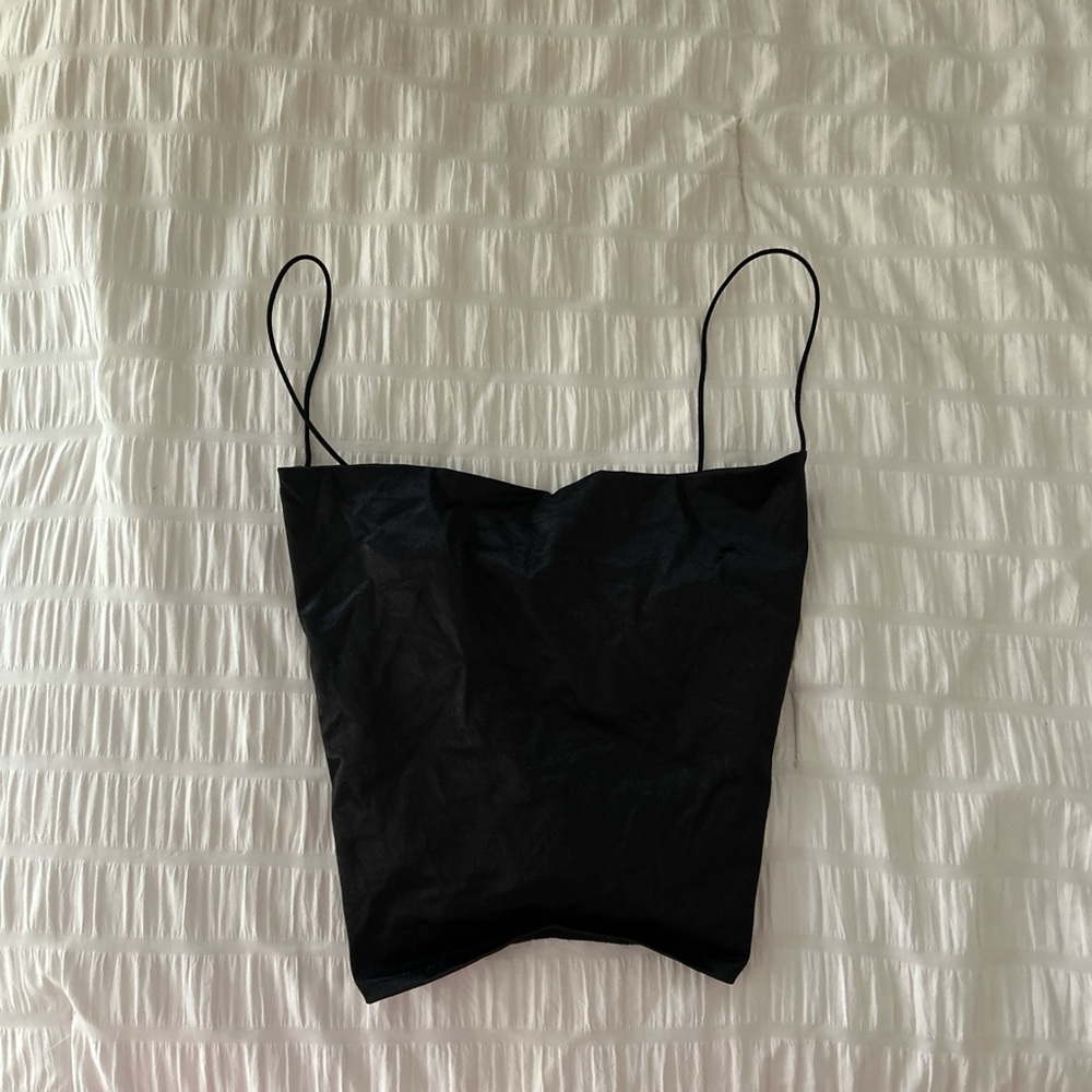 Urban Renewal Black Satin Tank
